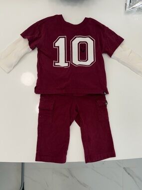 GAP Two-Piece '10' Layered-Look Top and Pants Set